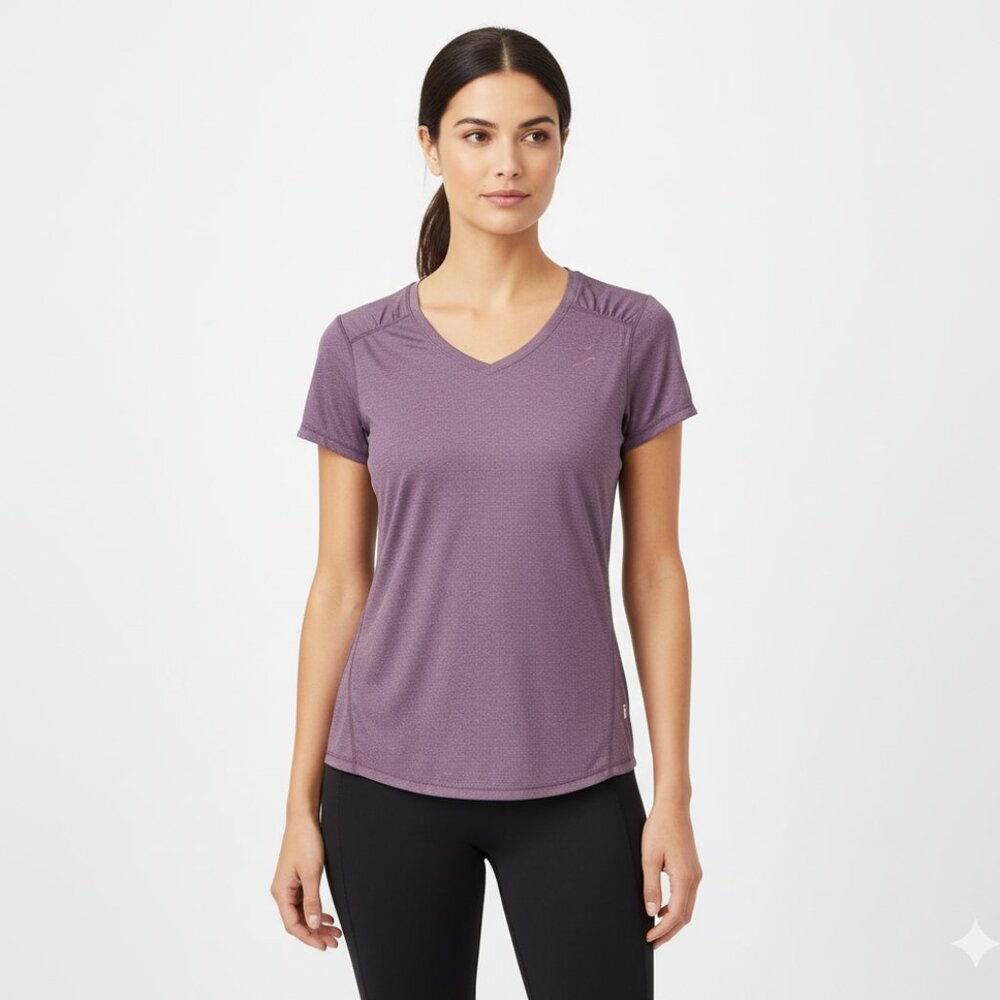 *Womens "Head" Dri-Fit Athletic Performance Moisture Wicking V Neck Top